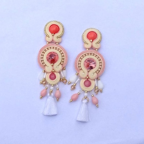 Hand made chandelier earrings - Picture 1 of 3
